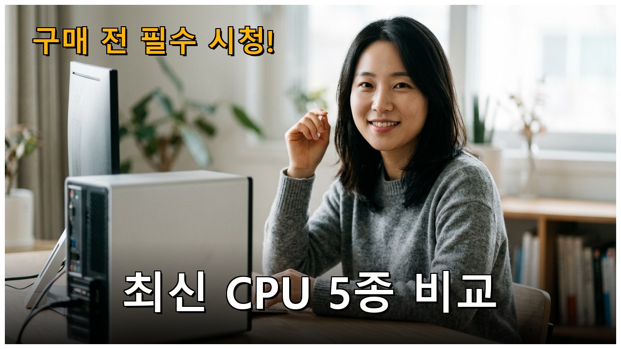 CPU 비교 추천 — 사용 목적에 따른 합리적인 선택법