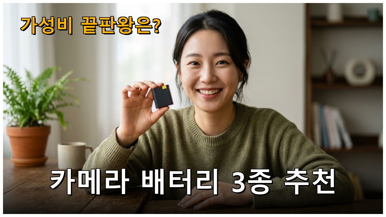 카메라 배터리 교체, 어떤 제품이 좋을까? 비교 가이드