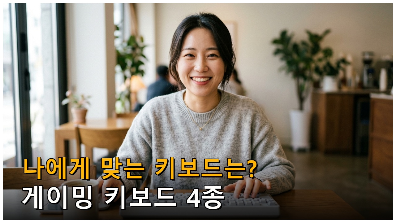 내게 맞는 키보드 찾기: 인기 모델 4가지 비교 분석